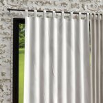 Soleil d ocre - rideau � pattes en microfibre lav�e 135x250 cm boheme blanc, par soleil d'ocre