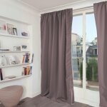 Homemaison - rideau phonique occultant et thermique 'moondream' galon fronceur gris foncé 140x260 cm Homemaison - rideau phonique occultant et thermique 'moondream' galon fronceur gris foncé 140x260 cm