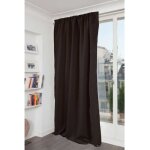 Homemaison - rideau phonique occultant et thermique 'moondream' galon fronceur marron foncé 140x260 cm ... Homemaison - rideau phonique occultant et thermique 'moondream' galon fronceur marron foncé 140x260 cm ...