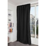 Homemaison - rideau phonique occultant et thermique 'moondream' galon fronceur noir 140x260 cm Homemaison - rideau phonique occultant et thermique 'moondream' galon fronceur noir 140x260 cm