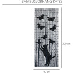 Rideau de porte artisanal en bambou 'chat et papillon' wenko protection anti insectes, brise - vue, installati ... Rideau de porte artisanal en bambou 'chat et papillon' wenko protection anti insectes, brise - vue, installati ...