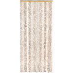 Rideau de porte en bambou et perle de bois, brun, 90 x 200 cm - morel