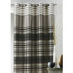 Homemaison - rideau shantung rayure chenille taupe 140x260 cm