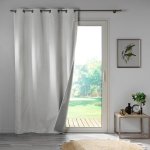 Douceur d'intérieur - rideau thermique 140 x 260 cm 100% occultant / jacquard darko blanc Douceur d'intérieur - rideau thermique 140 x 260 cm 100% occultant / jacquard darko blanc