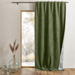 Rideau thermique et occultant accroche 3 - en - 1 luz vert olive 140x260 cm