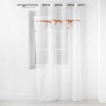 Rideau voilage enfant 'little miss' 140x240cm blanc