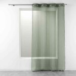 Paris prix - rideau voilage �tamine 'telma' 140x280cm kaki