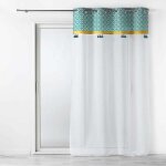 Rideau voilage � ?illets 'callao' 140x240cm bleu