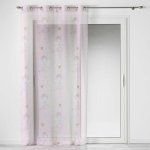 Paris prix - rideau voilage � ?illets enfant 'rosaline' 140x240cm rose