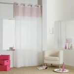 Rideau voilage � ?illets  minnie  140x240cm rose