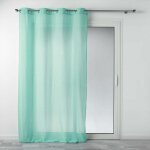 Rideau voilage � ?illets 'mitsy' 140x240cm bleu ciel