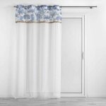 Rideau voilage imprim�  amazonia  140x240cm bleu