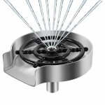 Rince verre en acier inoxydable, accessoires pour evier de cuisine, rondelle en mtal, rince verre evier, ...