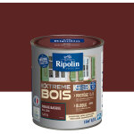 Ripolin - peinture pour bois intrieur et extrieur - satin - 0, 5l - rouge basque ral 3004