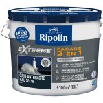 Ripolin - peinture fa�ade universelle 2 en 1 avec sous - couche int�gr�e - mat - 10l - gris anthracite ...