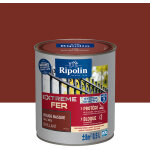 Ripolin - peinture pour fer extrieur - brillant - 0, 5l - rouge basque ral 3004