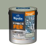 Ripolin - peinture pour fer ext�rieur - brillant - 2l - vert olivier ral 6021