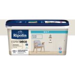 Ripolin - peinture murale toutes pices - mat - 2, 5l - blanc cass