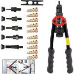 Riveteuse manuelle, pince � rivet insert avec mandrins m3 m4 m5 m6 m8 m�triques interchangeables et �crous ...