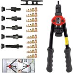 Riveteuse manuelle, pince � rivet insert avec mandrins m3 m4 m5 m6 m8 m�triques interchangeables et �crous ...