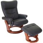 Hhg - robas lund fauteuil relax montreal, fauteuil de télévision, tabouret, cuir, charge 130kg, noir, ... Hhg - robas lund fauteuil relax montreal, fauteuil de télévision, tabouret, cuir, charge 130kg, noir, ...