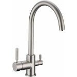 Waterconcept - robinet col de cygne 3 voies - biscayne v2 - nickel bross�