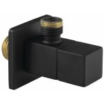 Sapho - robinets d'angle - robinet d'angle avec rosace, anguleux, noir mat sl115 Sapho - robinets d'angle - robinet d'angle avec rosace, anguleux, noir mat sl115