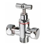 Ecolands - robinet d'arrt 3 voies - f 3 / 8' - m 3 / 8' - sanitie - jet - riquier