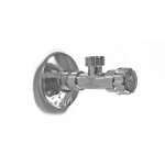Robinet arr�t sous �vier / lavabo , en laiton 1 / 2 x 1 / 2