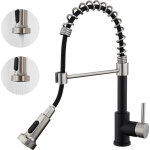 Robinet auralum mitigeur cuisine noir rotatif 360°avec douchette extensible robinet cuisine à ressort ... Robinet auralum mitigeur cuisine noir rotatif 360°avec douchette extensible robinet cuisine à ressort ...