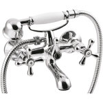 Robinet de baignoire mural roma avec flexible et douchette