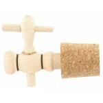 Robinet bois acacia pour vinaigrier 3 pouces - 13 x 80mm - duhalle