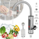 Robinet de chauffage �lectrique instantan�, 360� robinet de cuisine chauffant avec led affichage de la ...
