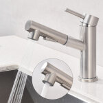 Robinet de cuisine avec 2 modes mitigeur cuisine avec douchette extractible mitigeur d'evier eau chaude ...