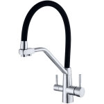 Robinet de cuisine 3 - en - 1 en laiton avec filtration d'eau - mitigeur �vier extractible � double commande, ...