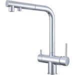 Robinet cuisine 3 voies avec douchette extractible, mitigeur 3 voies cuisine pivotant � 360�, robinetterie ...