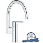 Robinet de cuisine - chrom� - bec haut grohe wave cosmopolitain - 32449001