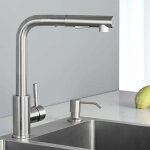 Robinet cuisine douchette avec 2 modes de pulvrisation, mitigeur cuisine avec douchette extractible ...