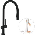 Hansgrohe - m54 - mitigeur d'�vier talis avec douchette extractible, sbox, noir mat 72801670