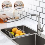 Robinet cuisine avec douchette mitigeur douchette d'vier extractible  2 jets mitigeur evier bec haut ...