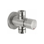 Idral - robinet de douche temporis� 15 sec serie inox 08430 acier inoxydable