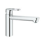 Robinet �vier de cuisine start flow, mitigeur monocommande avec mousseur �conomique d'eau, rotation 140�, ...