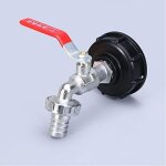 Robinet ext�rieur robinet cuve 1000l robinet recuperateur eau de pluie, adaptateur de r�servoir d'eau ...