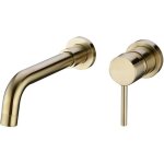 Robinet ext�rieur robinets de lavabo dissimul�s en laiton m�langeur chaud / froid tr�s r�pandu, or bross� ...