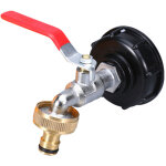 Robinet ibc dn60 - adaptateur cuve ibc en laiton, sortie 3 / 4 pouce, joint �tanche, pour r�cup�ration ...