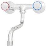 Robinet de lavabo mural avec bec type s - h / bc - 11 - fos