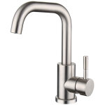 Robinet de lavabo mural noir mat, mitigeur eau chaude froide avec rotation 360�, pour vasque salle de ...