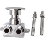 Robinet de lavabo � p�dale en cuivre valve � commande au pied sans contact kit d'installation complet ...