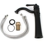 Gojoy - robinet de lavabo rotatif � 360 �, robinet de lavabo r�tro antique, mitigeur � levier unique, ...