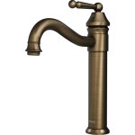 Lookshop - lavabo robinet laiton haut, robinet salle de bain avec bec haut pivotant � 360� mitigeur lavabo, ...